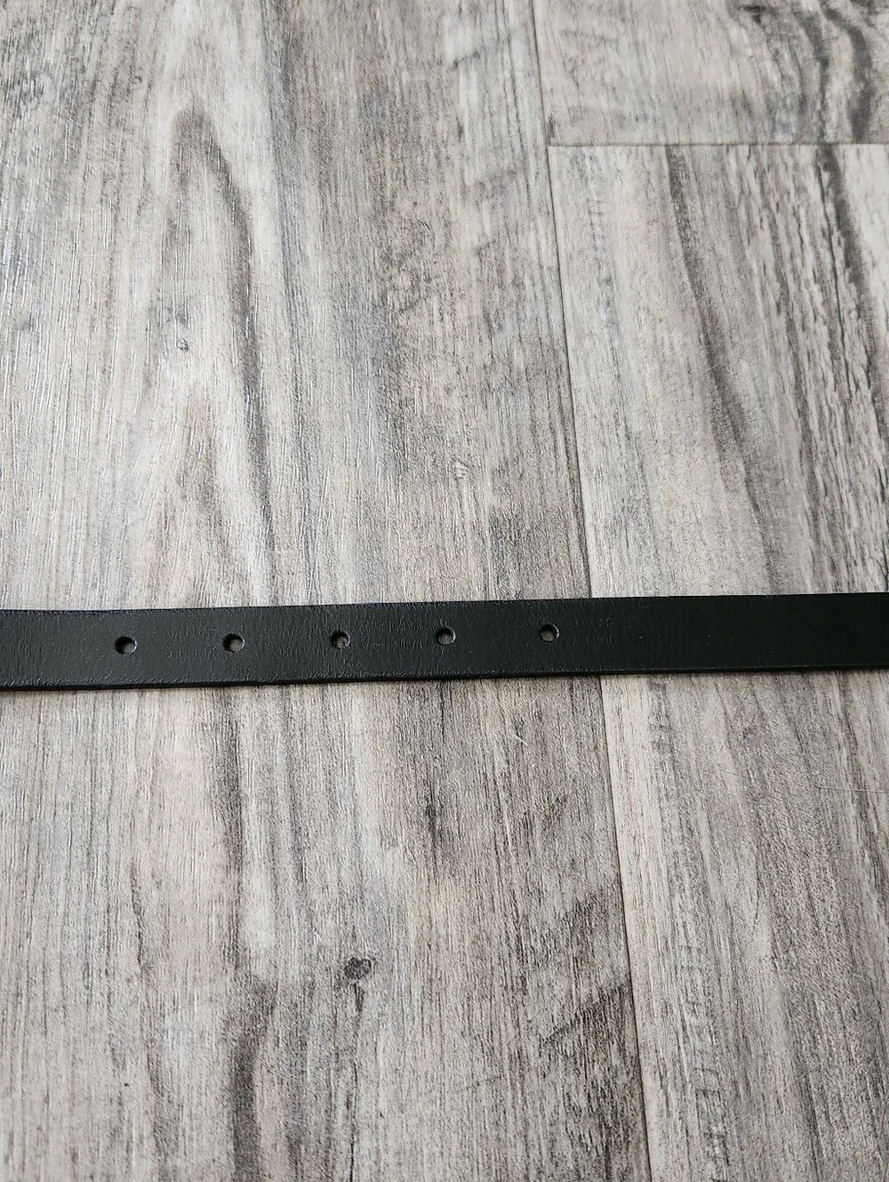 Banana Republic Skinny Black Leather Women's Trouser Belt Gold Buckle Size L